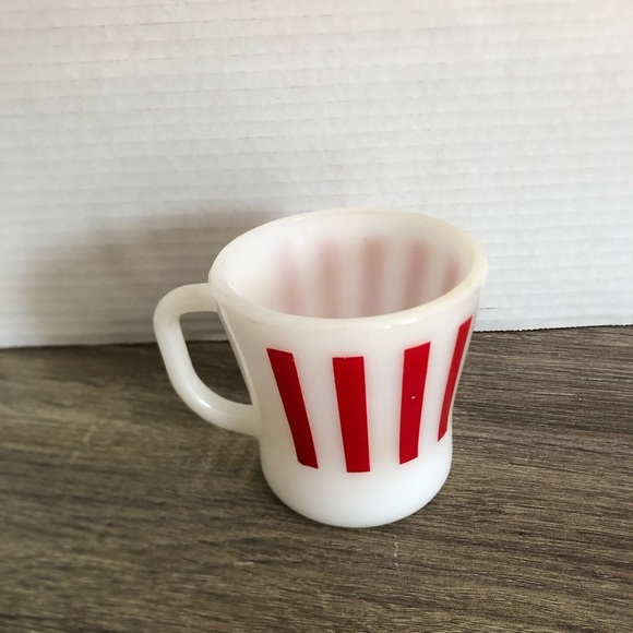 Vtg Federal Glass Striped Mug - Picture 2 of 13